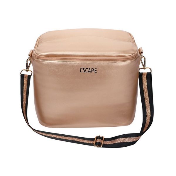 Escape - Metallic Picnic Bag with Stripy Strap