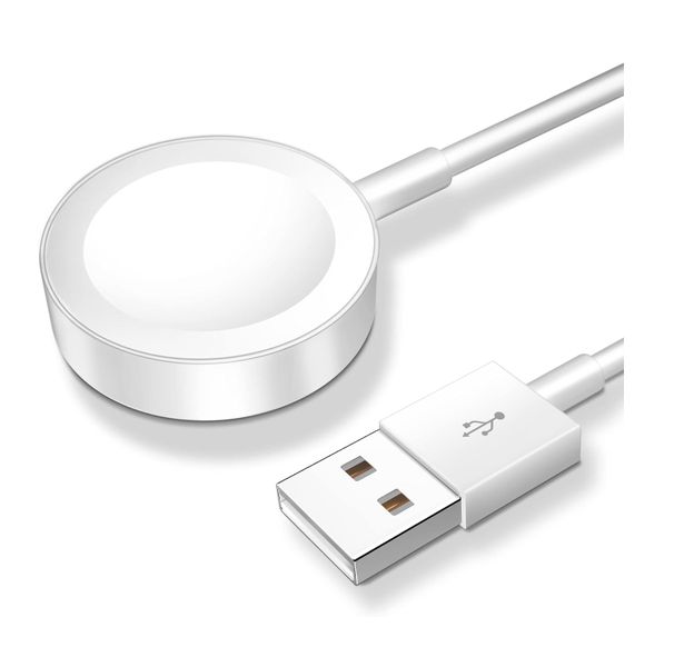 Portable Magnetic Fast Charging Cable Compatible with Apple iWatch - White
