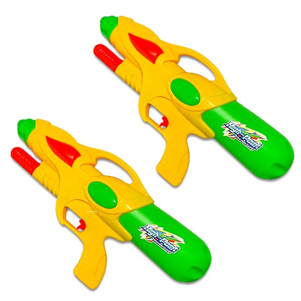 Water Squirt Gun Kids Water Sports Pool Games Summer- Yellow&amp;Green - 2 pack