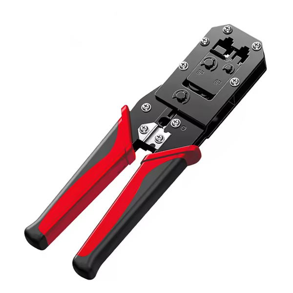 RJ45 Crimping Pliers - Ethernet LAN Stripping Knife Crimping Tool 8P/6P