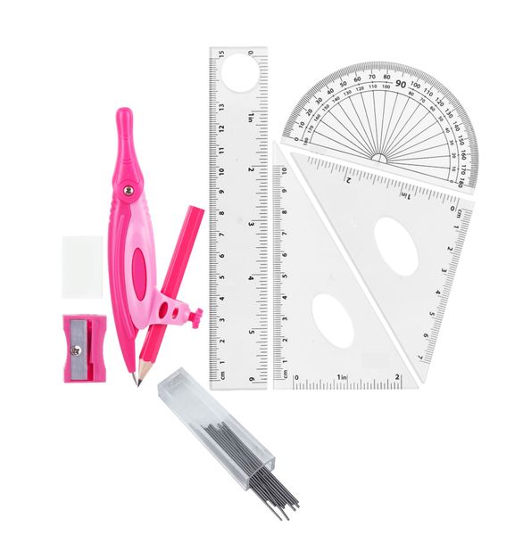 ABS Plastic Sturdy Compass Maths Set