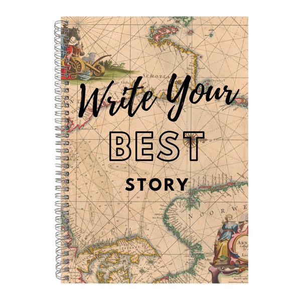 Your Story A4 Notebook Spiral Lined Personal Growth Graphic Notepad Gift088