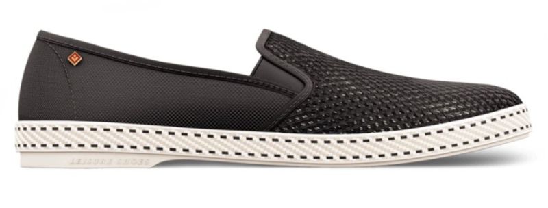 Rivieras Classic Canvas &amp; Mesh Slip On Black