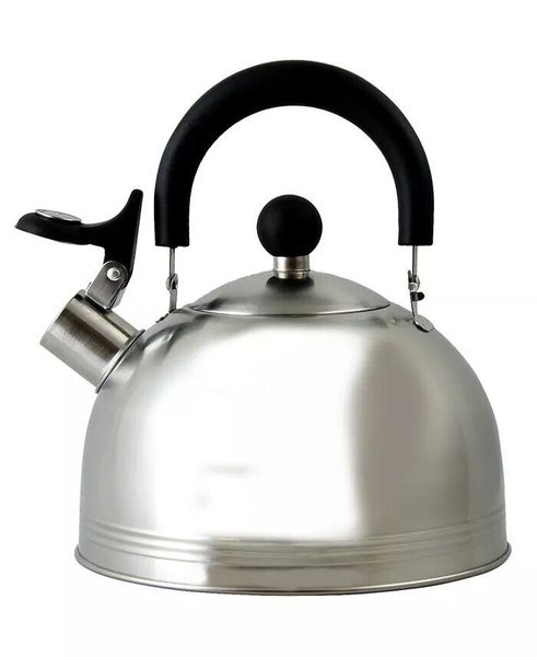 Home 'n Leisure - Silver Stainless Steel 2L Whistling Kettle