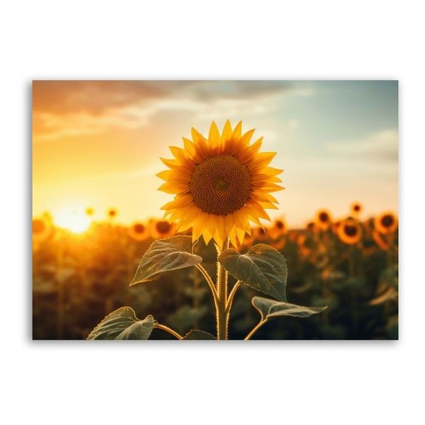 Beautiful Sunflower Canvas Floral Wall Art
