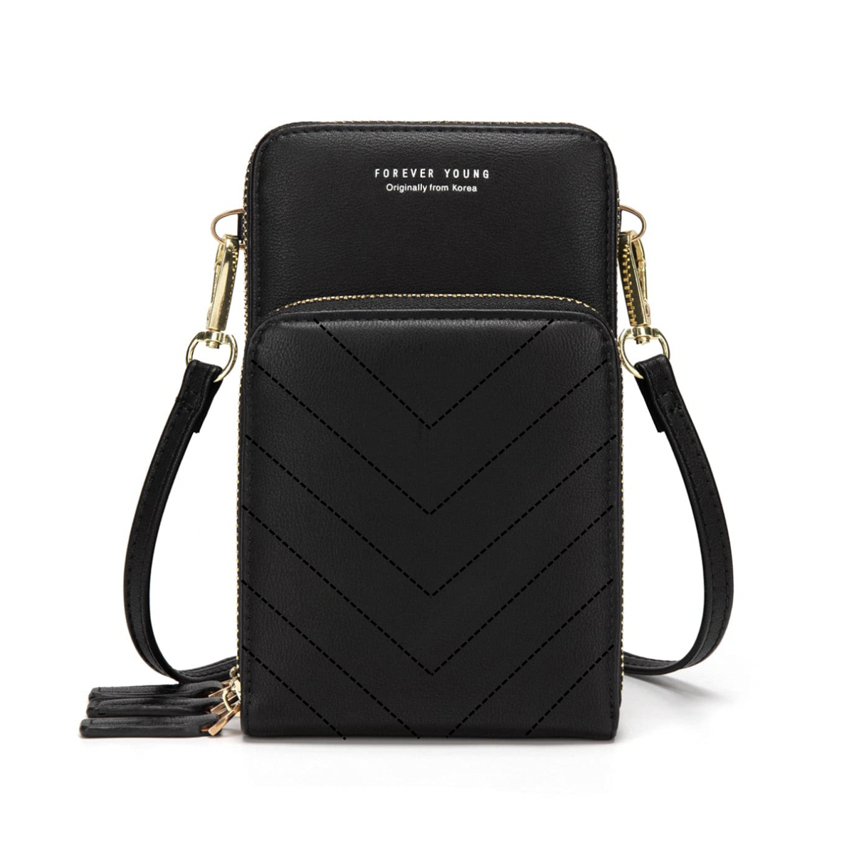 3-Pocket Crossbody Bag with V-Stitch Detail | Shop Today. Get it ...
