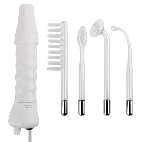 Portable Ozone High-Frequency Facial Wand With 4 Electrode Tubes - Violet