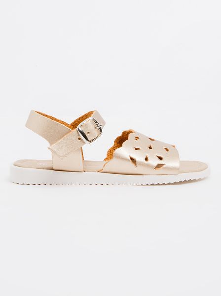 Junior Girls Pop Candy Buckle Detail Sandal Gold