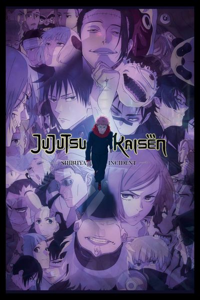 Jujutsu Kaisen - Shibuya Incident Poster with Black Frame