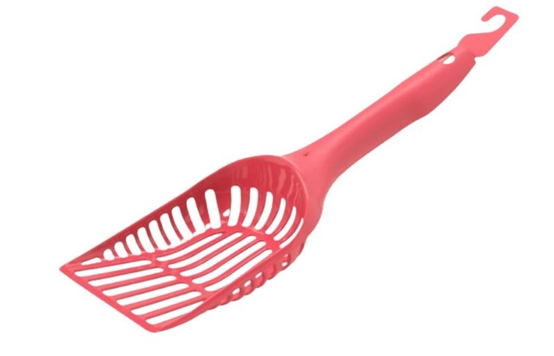 Handy Cat Litter Scoop Spicy Coral x3
