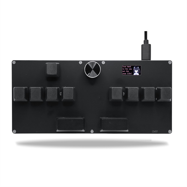 Cm51 Osu Gaming Keyboard Knob Screen Copy Paste Shotcut Black