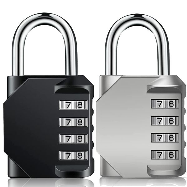 Combination Padlock 4 Digit Coded Zinc Alloy Heavy Duty Locker Lock