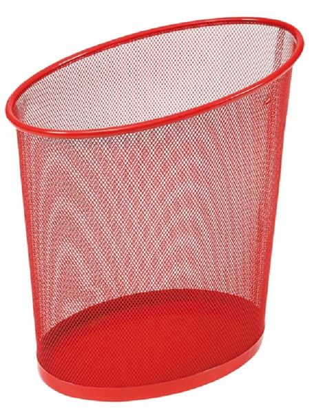Alba 18litre Round Wastebasket Red