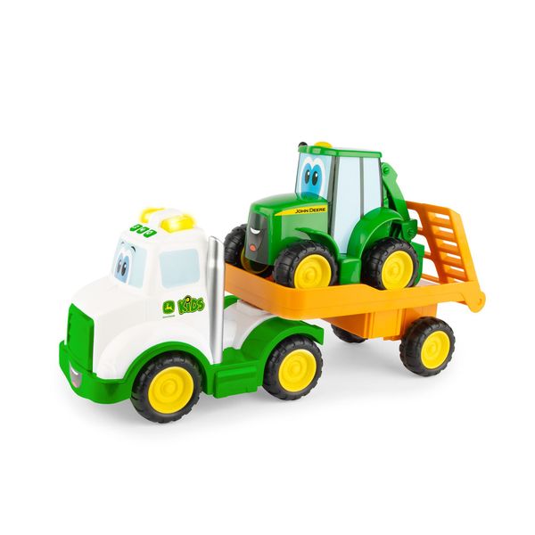 John Deere - Farmin' Friends - Hauling Tractor Toy Set with Sounds
