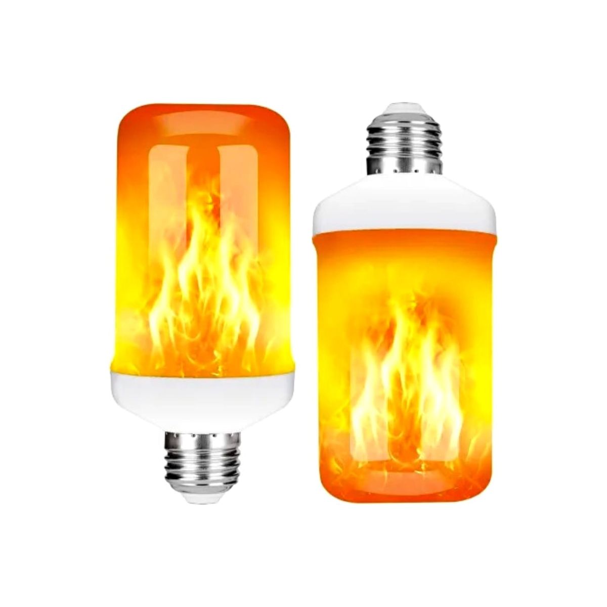 5W Led Flame Effect E27 Base Flickering Fire Light Bulbs Pack of 2