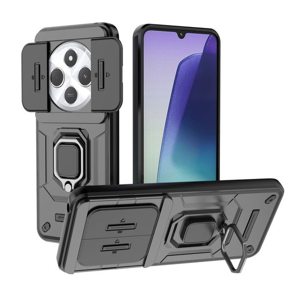 Magnetic Sliding Window Protective Cover Compatible with Redmi Note 13R Pro