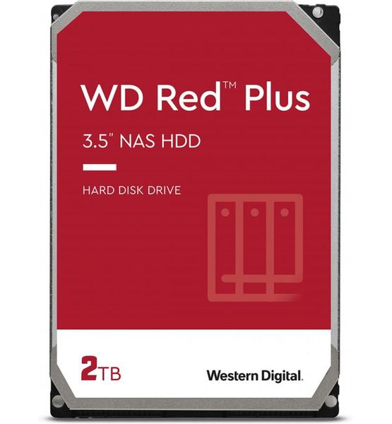 Western Digital Red Plus 3.5" NAS Hard Drive-2TB