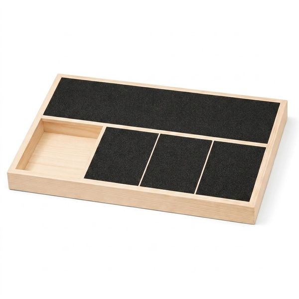 Dog Nail Scratch Board With Wooden Treat Tray