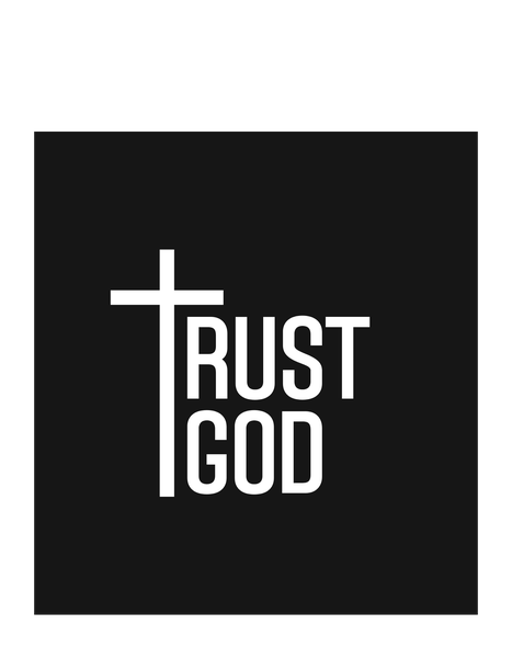 Trust God Christian Sticker