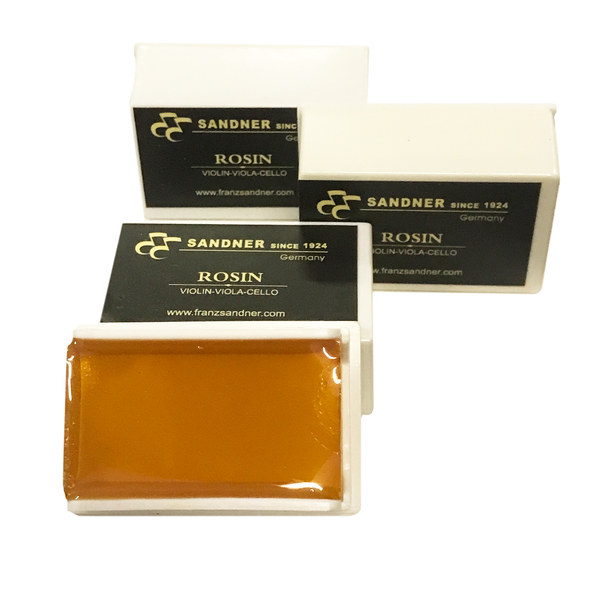 Sandner Rosin 40g Rosin for Violin, Viola and Cello Bows - Pack of 3