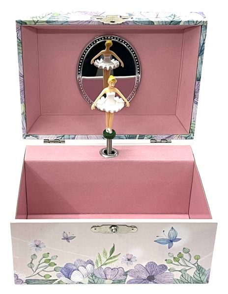 Butterfly design Ballerina Musical Jewellery Box