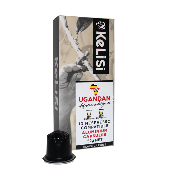 Kelisi African Indulgence Ugandan Aluminium Coffee Capsules