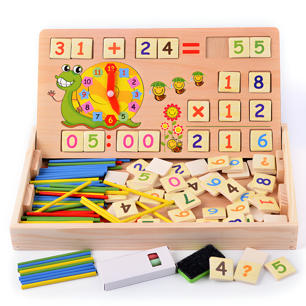 Math Calculation Board Set Kids Learning Toy Education Game Gift Montessori