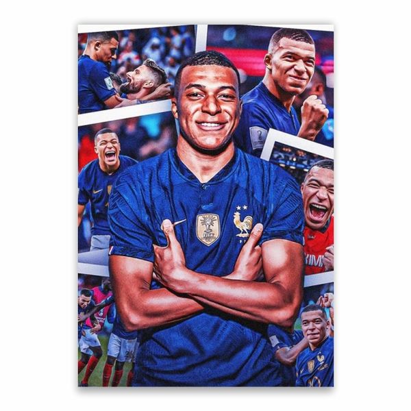 Kylian Mbappe France Collage Poster - A1