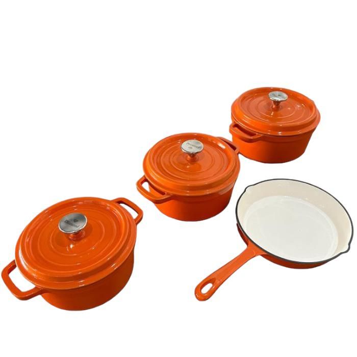 Diamond Authentic Cast Iron Dutch Oven Cookware Pot 7 Pieces Set Buy
