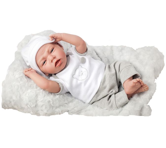Arias Elegance 40cm Reborn Weighted Soft body Doll - Dafne Gris