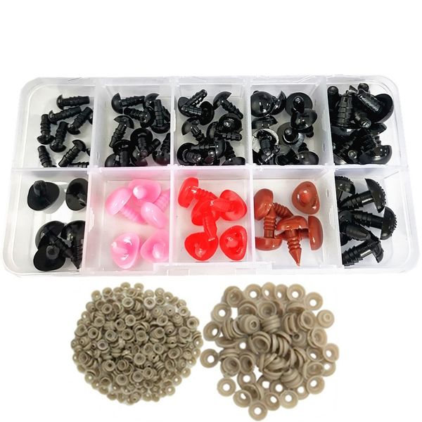 Boxed 75 Eyes Nose Kit for DIY Doll Plush Animal Craft Making,Assorted Size