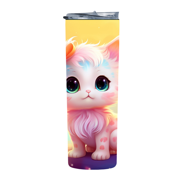 Wholesome Kitten Kawaii Style 3 20 Oz Straight Skinny Tumbler 228