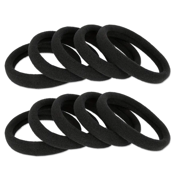 Ponytail Elastic Hair Ties/Bands - 100 Piece