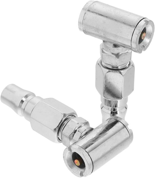 Air Pump Dual Nozzle Efficient Tire Inflator Adapter for Motorcycles