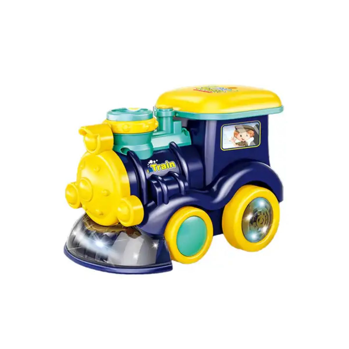 Bubble Train for Kids Blows Bubbles While Playing Music with Lights