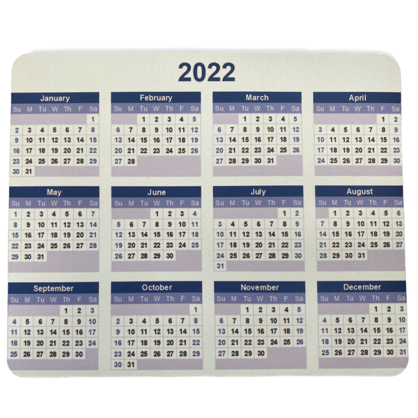 2022 Calendar Mouse Pad