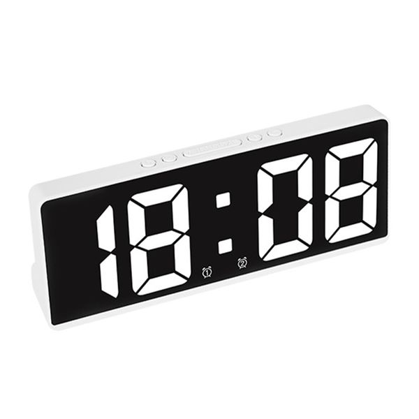 Multifunction Large Screen Digital LED Battery Plug-In Bedside Alarm Clock