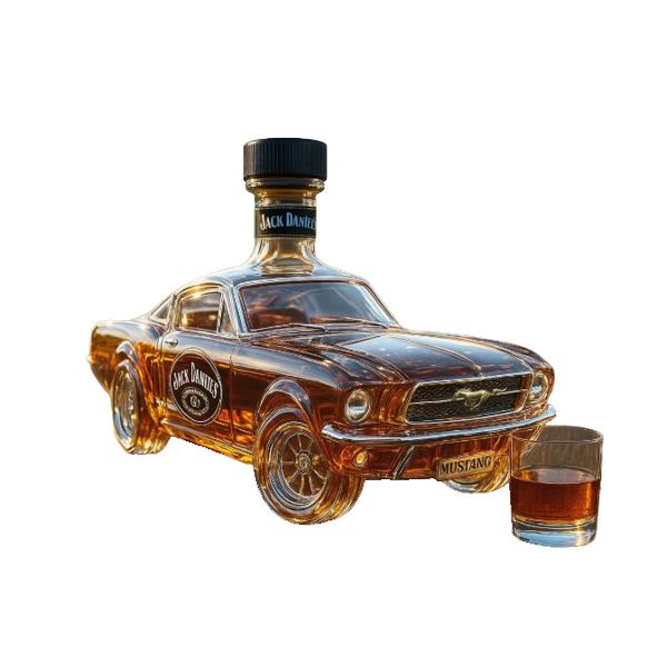 Car-Shaped Liquor Bottle - 400ml Capacity - Made of Borosilicate Glass