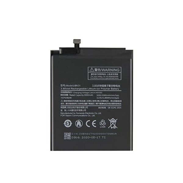 Redmi BN31/REDMI A1/MI 5X Replacement Battery