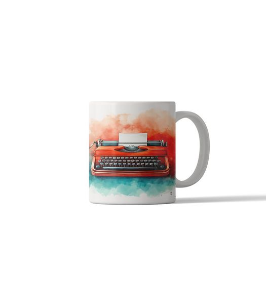 Retro Style Typewriter DSG 4 Printed Coffee Mug