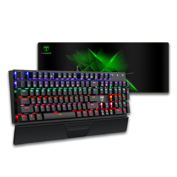 T-Dagger Combo - Destroyer Wired Gaming Keyboard &amp; Large Gaming Mouse Pad