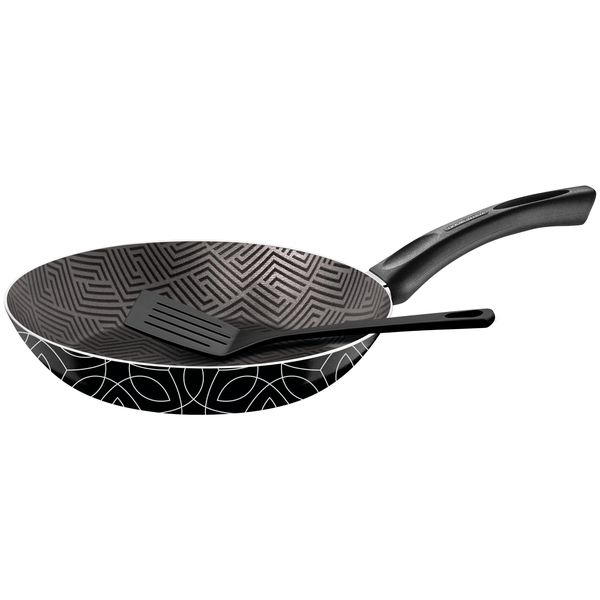 Tramontina Paris Aluminum Frying Pan with Non-stick Coating and Spatula