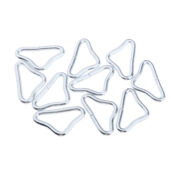 10x Triangle Rings Buckle Loop V-rings for Straps Trampoline Mat