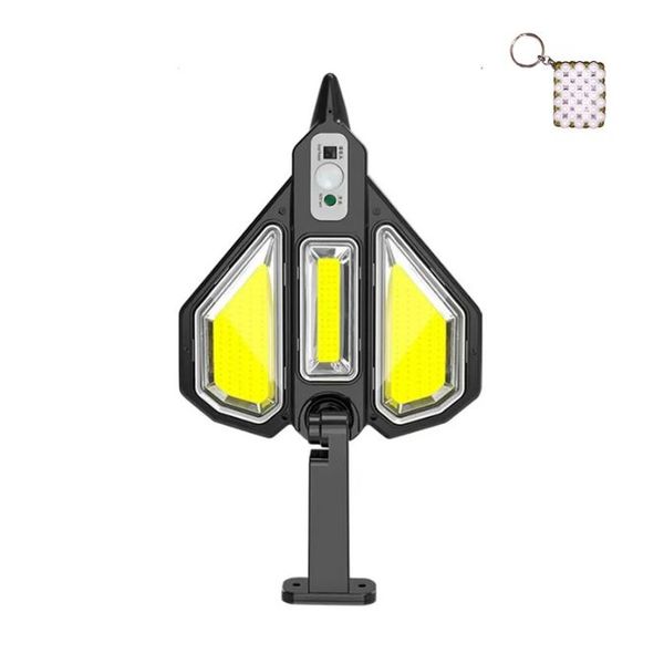 AB-TY52 Solar Powered 2400mah Battery COB Street Light And A Keyholder