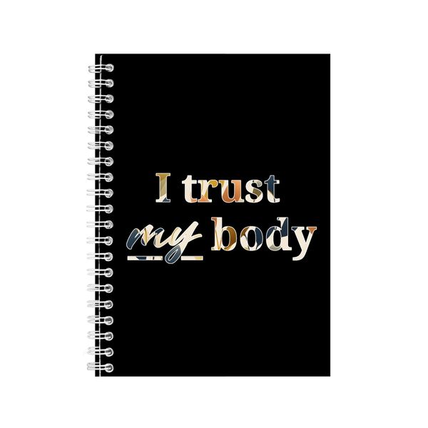 Body A5 Notebook Spiral Lined Motivational Sayings Graphic Notepad Gift 248