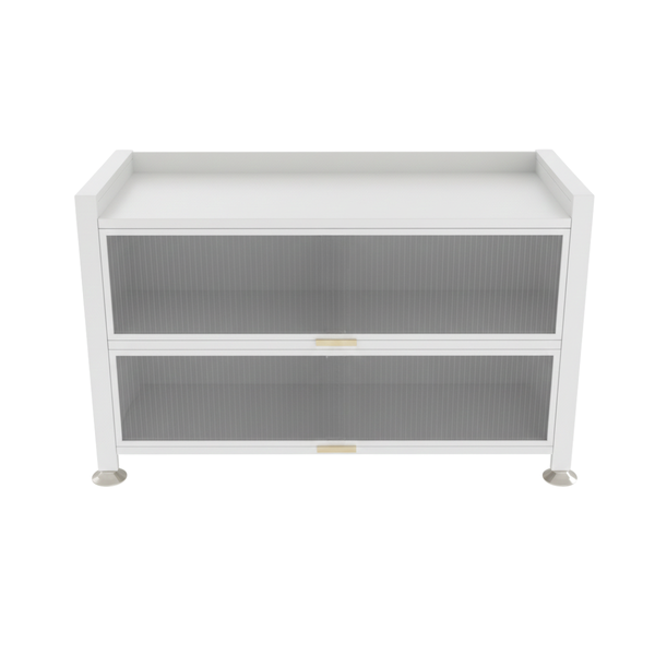 3-Tier Storage Unit - Short Cupboard for Living Room or Office Use