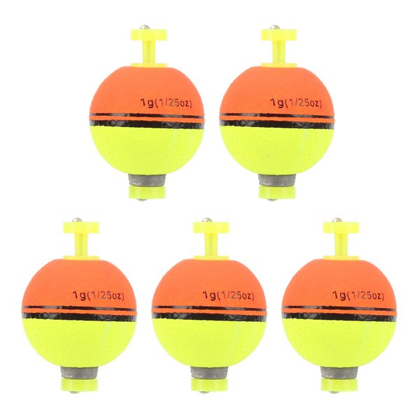 5 Pieces Round EVA Foam Drift Floats 1 Gram