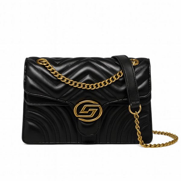 Black Chain Cross Body Bag