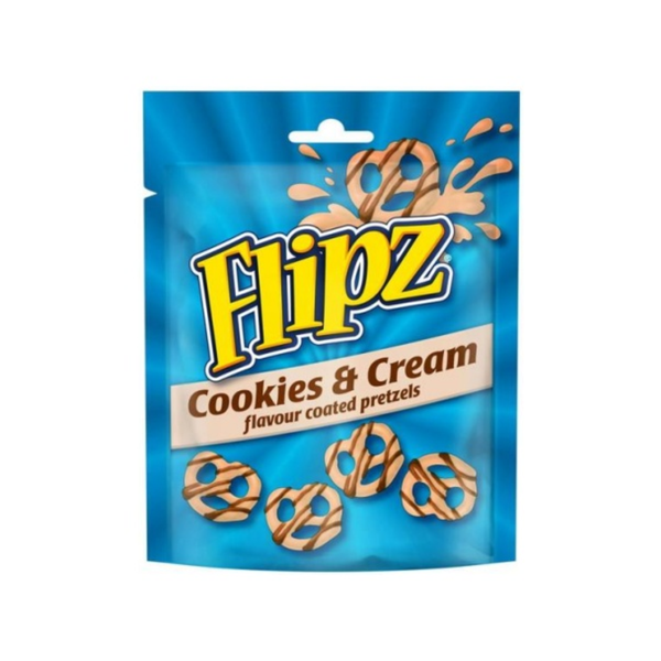 Flipz Pretzels Cookies &amp; Cream 90g x 6