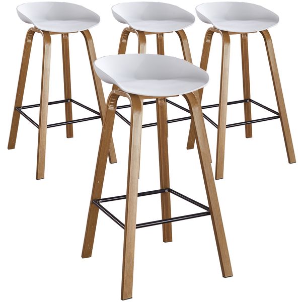 Scandinavian Bar/Kitchen Chair 4-in-1 Set